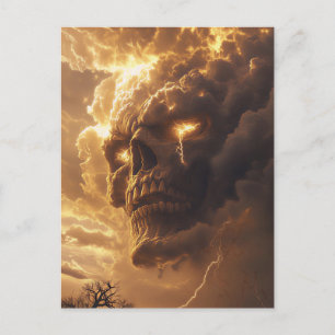 Carte Postale Fureur de la Tête de Mort de l'Orage