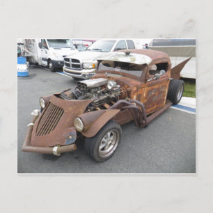 Carte Postale Fusée avec capot de bétail