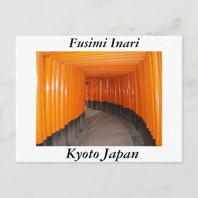 Carte Postale Fusimi Inari À Kyoto Japon (Devant)