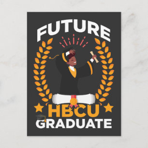 Carte Postale Futur HBCU Graduation Black African Student