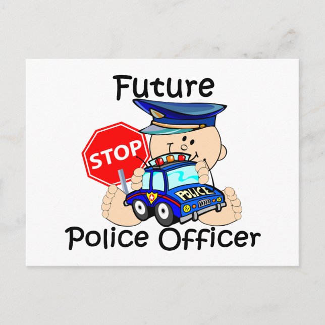 Carte Postale futur officier de police (Devant)