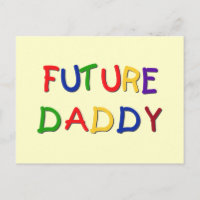 Futur papa Couleurs primaires Tshirts et cadeaux