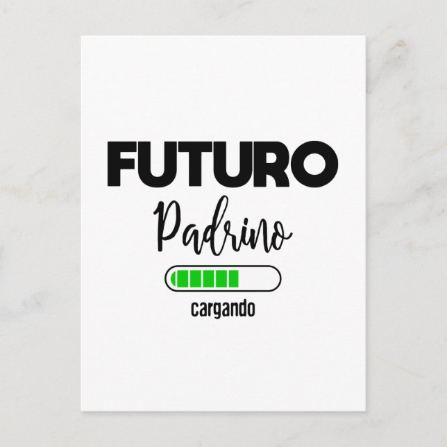 Carte Postale Futuro padrino cargando (Devant)
