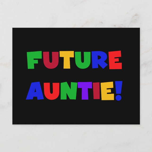 Carte Postale Futurs T-shirts et cadeaux de couleurs primaires (Devant)