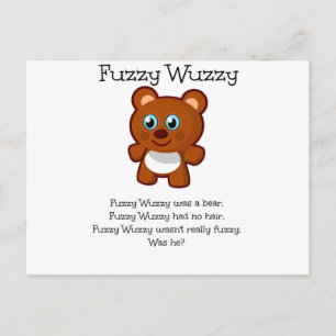 Carte Postale Fuzzy Wuzzy