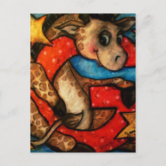 Carte Postale G est pour Giraffe