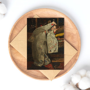 Carte Postale G.H. Breitner, Girl in a White Kimono - Fine Art