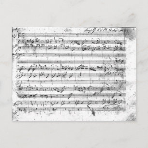 Carte Postale G majeur pour violon, clavecin et violoncelle 2