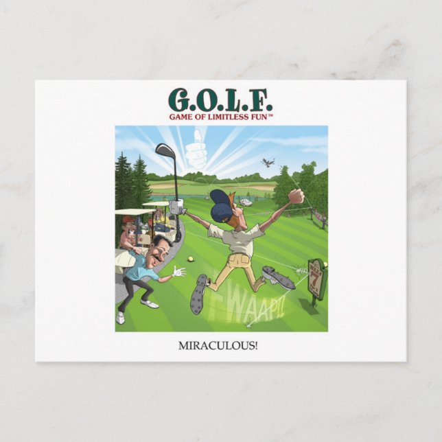 CARTE POSTALE G.O.L.F. JEU DE PLAISIR SANS LIMITES (Devant)