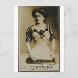 Carte Postale Gabrielle, la demi-femme extraordinaire !