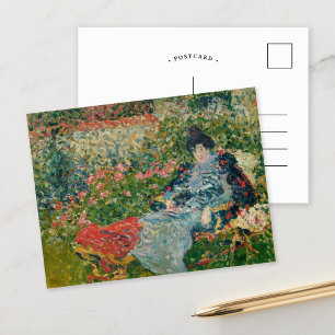 Carte Postale Gabrielle Valtat au Jardin Louis Valtat