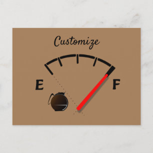 Carte Postale Gage de carburant du café Plein Thunder_Cove