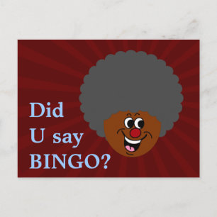 Carte Postale Gagnant du tirage de la soirée de bingo au centre 