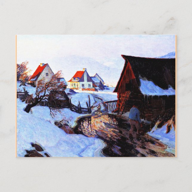 Carte Postale Gagnon - Tôt le matin en mars (Devant)