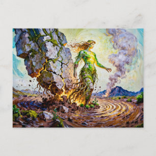 Carte Postale Gaia Déesse de la Terre de la mythologie grecque