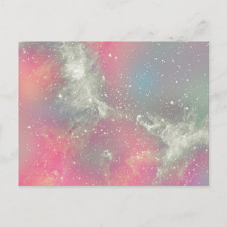 Carte Postale Galaxie de pastel de nébuleuse de Starbabe