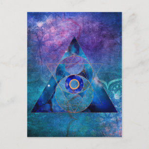 Carte Postale Galaxie Dharma Géométrie Sacrée