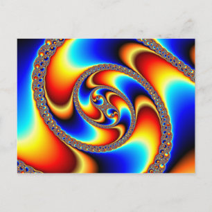 Carte Postale Galaxie spirale - Art fractal