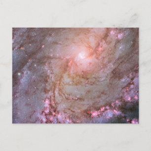 Carte Postale Galaxie spirale M83, en feu avec la formation d'ét