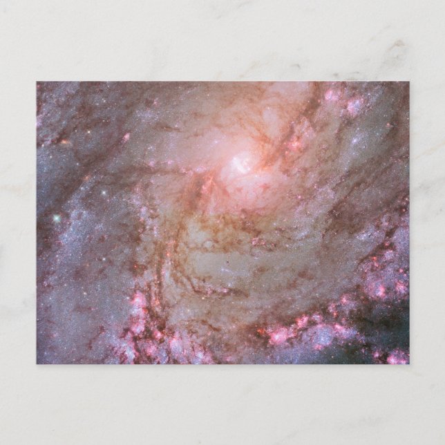 Carte Postale Galaxie spirale M83, en feu avec la formation d'ét (Devant)