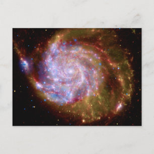 Carte Postale Galaxie spirale Messier 101 - Photo du télescope H