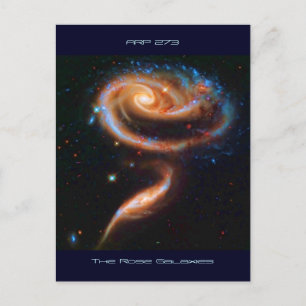 Carte Postale Galaxies Roses, Arp 273