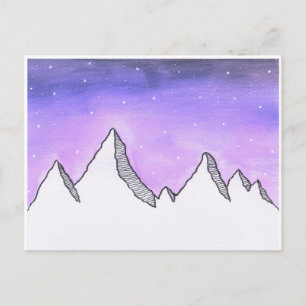 Carte postale Galaxy Mountain