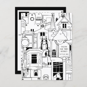 Carte Postale galena illinois collage