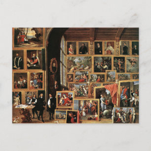 Carte Postale Galerie de l'archiduc Léopold à Bruxelles, 1640