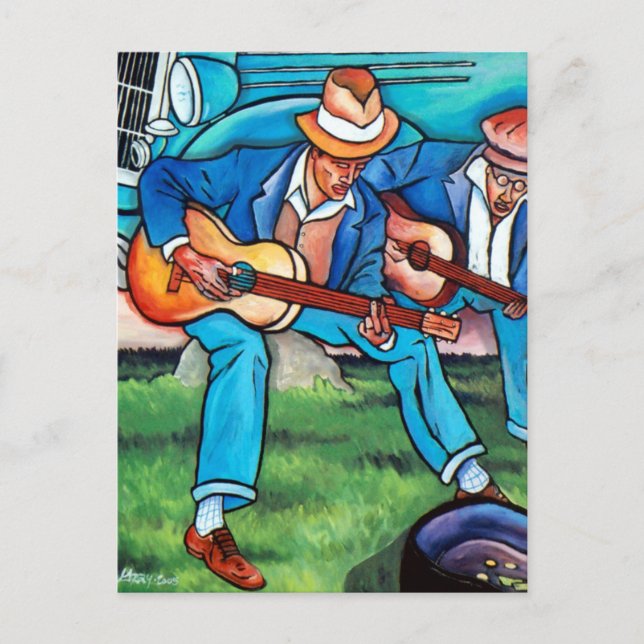 Carte Postale Galerie Grey : Roadside Blues (Devant)
