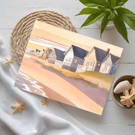 Carte Postale Galilée-sur-Mer | Aquarelle de la plage de Rhode I
