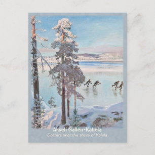 Carte Postale Gallen-Kallela Kalela Scaters Luistelijat CC0812