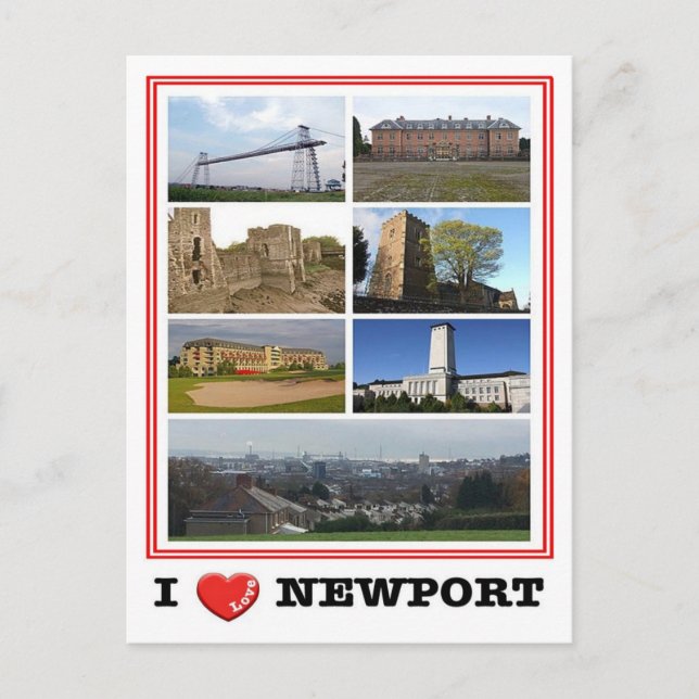 Carte Postale Galles - Newport - I Love - (Devant)