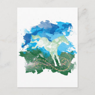 Carte Postale Galloping conception de cheval