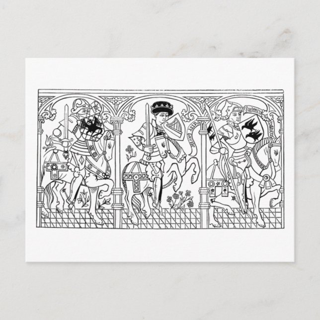 Carte postale Galloping Knights (Devant)