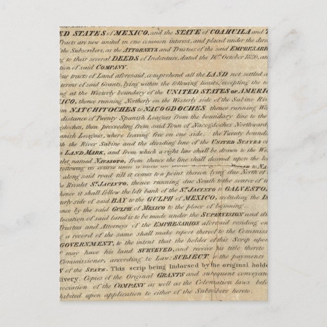 Carte Postale Galveston Bay et Texas Land Company (Devant)