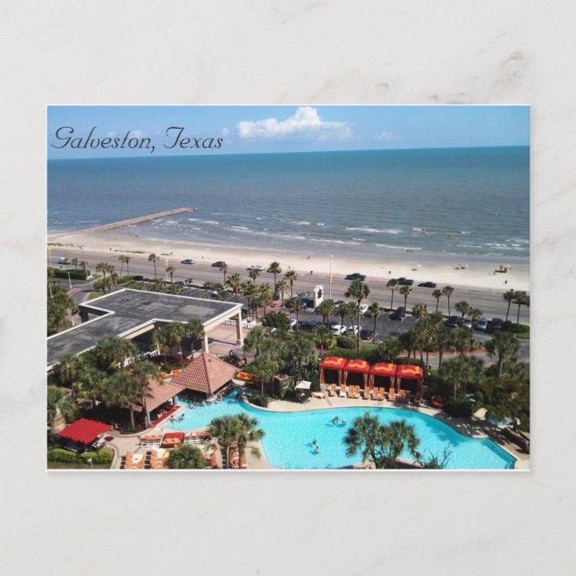 Carte Postale Galveston, Texas (Devant)