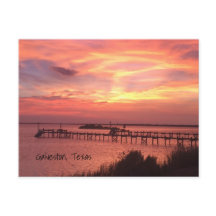 Carte postale Galveston Texas Sunset