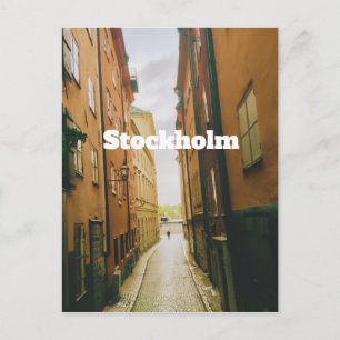 Carte Postale Gamla Stan, Stockholm Souvenir, Rétro Européen