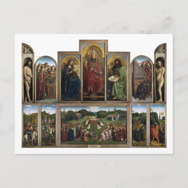 Carte Postale Gand Altarpiece, Van Eyck Brothers (Devant)