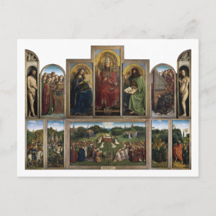 Carte Postale Gand Altarpiece, Van Eyck Brothers, 1425-1432
