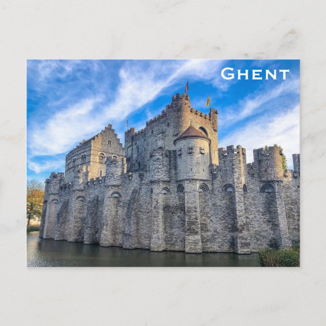 Carte Postale Gand Belgique Flanders Castle Voyage Photo (Devant)