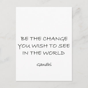 Carte Postale gandhi