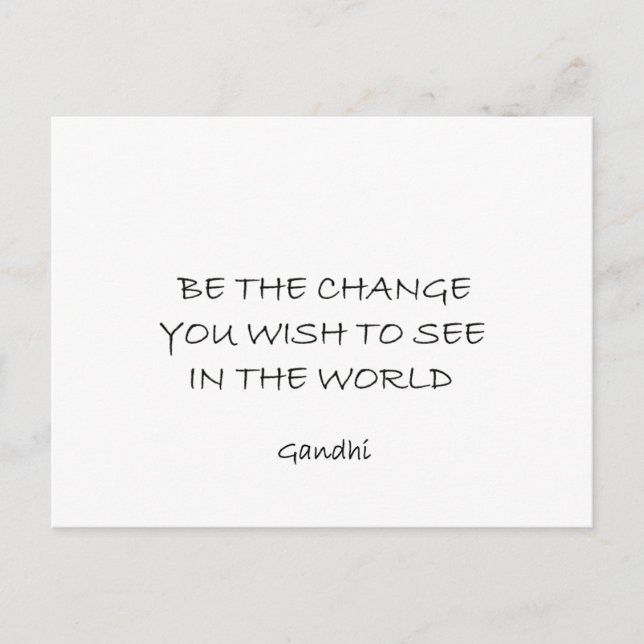 Carte Postale gandhi (Devant)