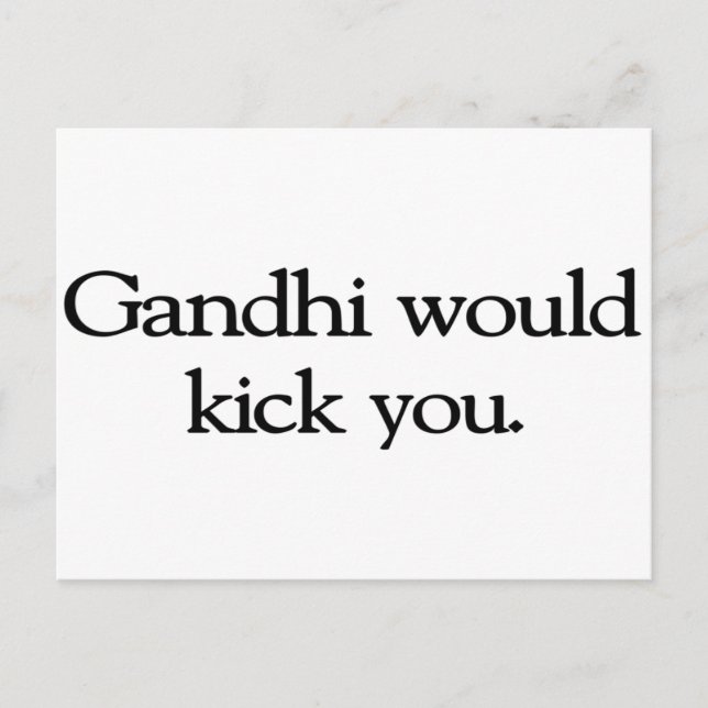 Carte Postale Gandhi (Devant)