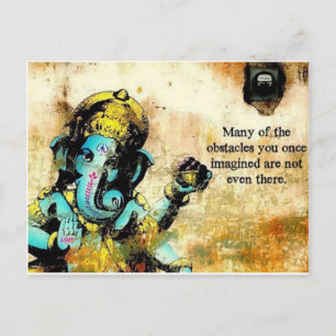Carte Postale Ganesh Ganesha Hindu India Asian Elephant Deity