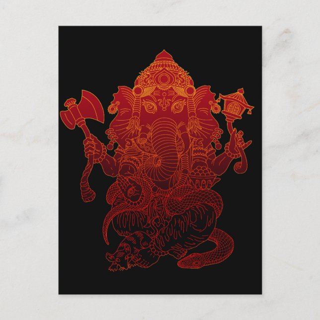 Carte Postale Ganesha3 (Devant)