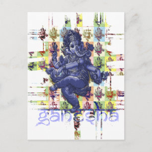 Carte Postale GANESHA   faites votre propre arrière - plan