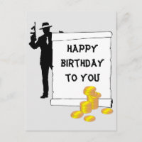 Gangster - Joyeux anniversaire drôle, personnalisa
