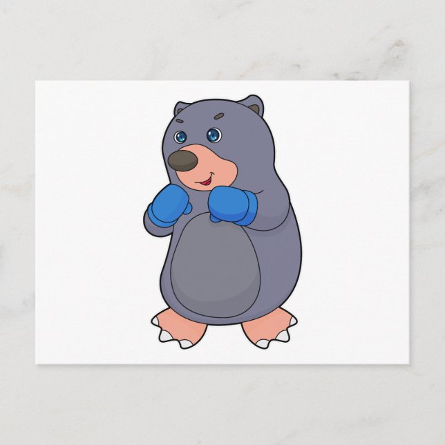 Carte Postale Gants de boxe Mole (Devant)